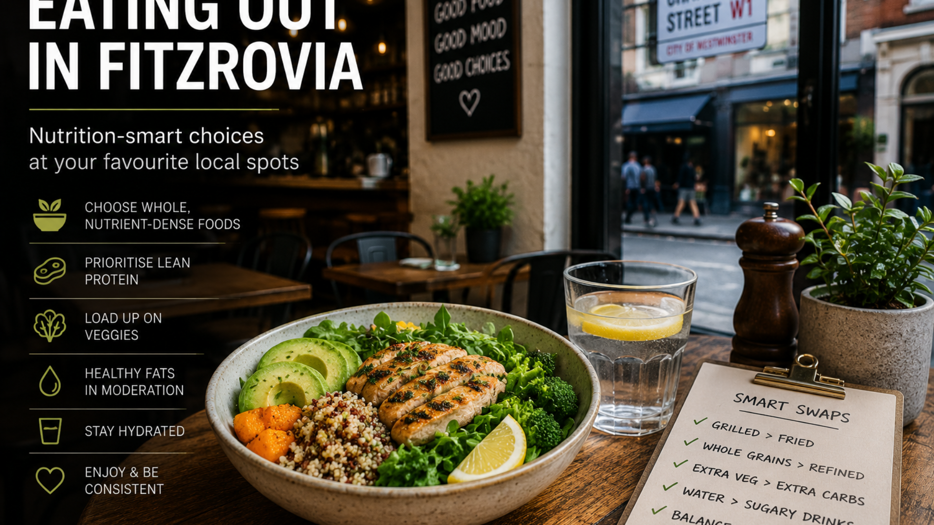Eating Out in Fitzrovia: Nutrition-Smart Choices at Your Favourite Local Spots